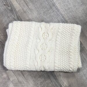 Calvin Klein Cream Knit Scarf